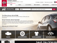 Tablet Screenshot of downeynissanparts.com